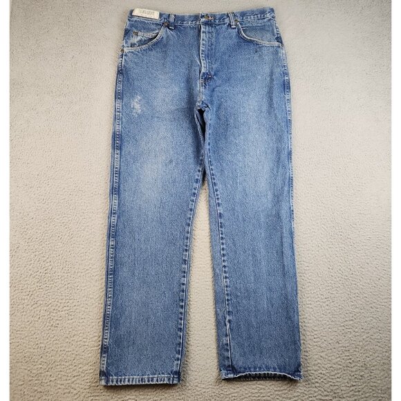 Wrangler Other - Wrangler Jeans Mens 38x32 Regular Denim Rugged Faded Stonewashed Workwear Pants